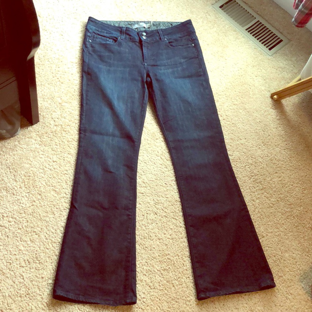 PAIGE Women's Boot Cut Jeans - Dark Blue